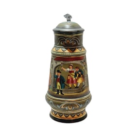 Simon Peter Gerz Stein #1214A, German Beer Stein, Evening Scene