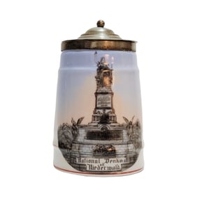 Mini Glass Stein, German Beer Stein, National Monument at Niederwald