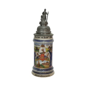 Marzi & Remy Regimental Stein, German Regimental Beer Stein, 3 Inf. - Rgt.,, Prinz Carl von Bagern"