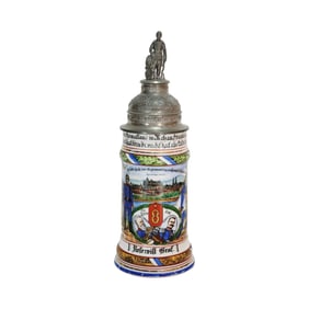 Regimental Stein, German Regimental Beer Stein, 8. Inf.-Rgt. Grossherzog Friedrich II. v Baden 5.