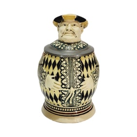 Merkelbach & Wick Character Stein #388, German Beer Stein, Chinese Man