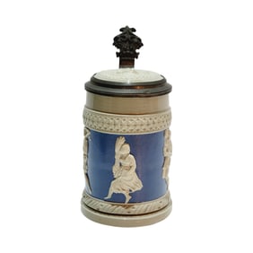 Mettlach Stein #171, German Beer Stein, Twelve Months