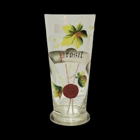 Glass Beaker, German Glass Beaker To Your Health Beaker