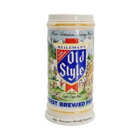 Heileman Old Style Stein, Brazilian Beer Stein, Light Lager Beer