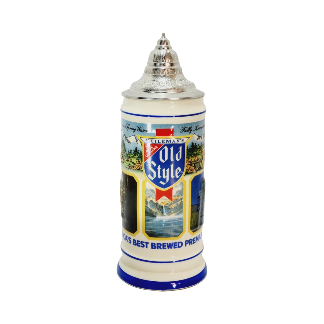 Heileman Old Style Stein, American Beer Stein, America's Best Brewed Premium Beer (1 of 12)