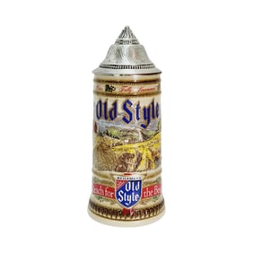 Heileman Old Style Stein, German Beer Stein, Reach For the Best