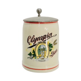 Brewery Stein, Brazilian Beer Stein, Olympia Beer Stein