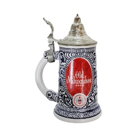 Brewery Stein, Brazilian Beer Stein, Old Milwaukee Beer Stein