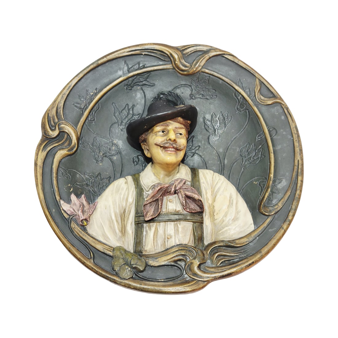 Johann Maresch #5991, German Plaque, The Happy Tyrolean (1 of 4)