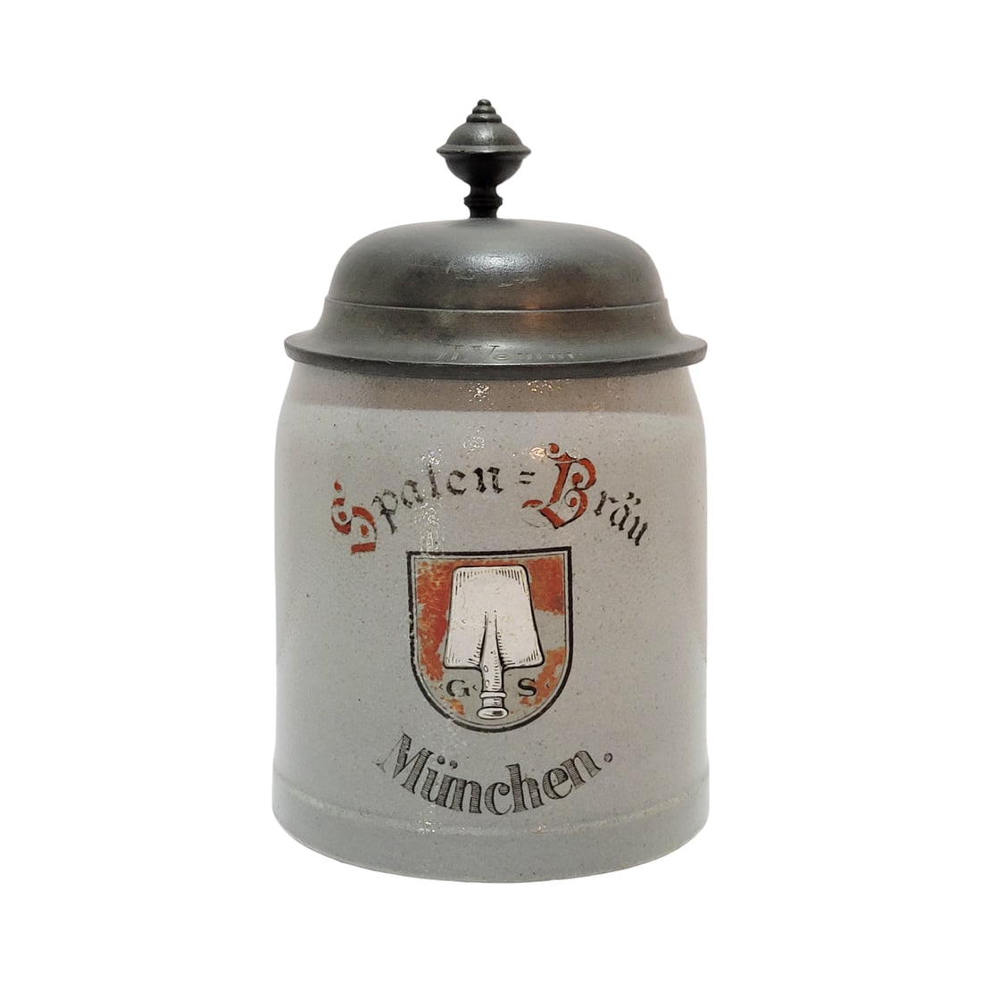 Merkelbach & Wick Beer Stein, German Brewery Stein, Spaten-Brau (1 of 10)