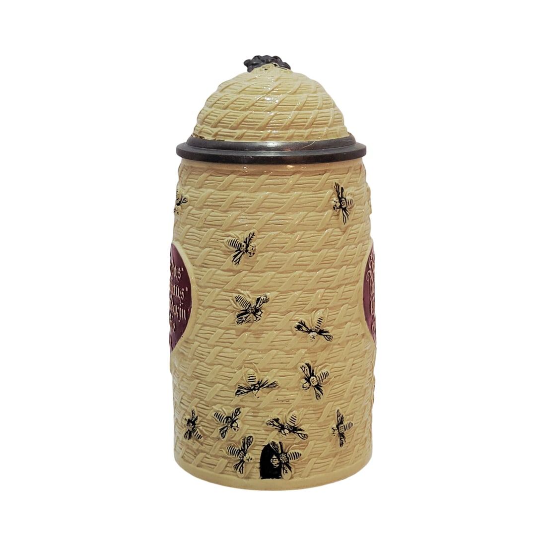 Reinhold Merkelbach #1384, German Character Stein, Beehive (1 of 11)
