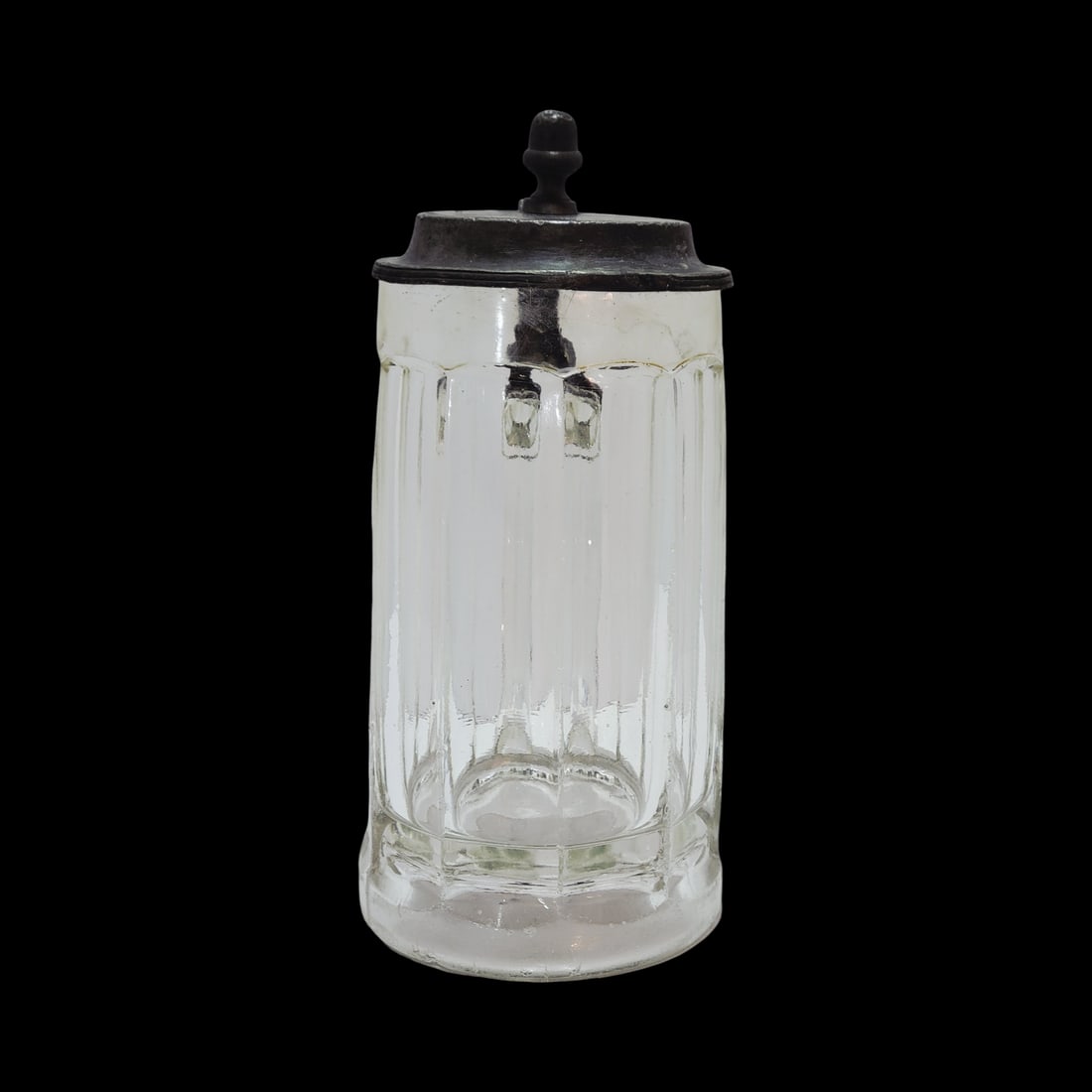 Glass Stein, German Beer Stein, Faceted Glass Stein (1 of 7)