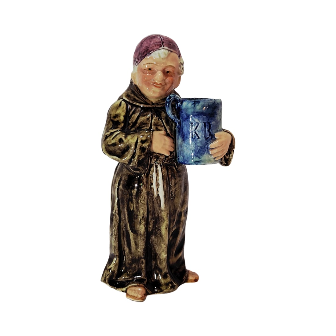 Ceramic Figurine #57, German Figurine, Monk Holding Stein (1 of 6)