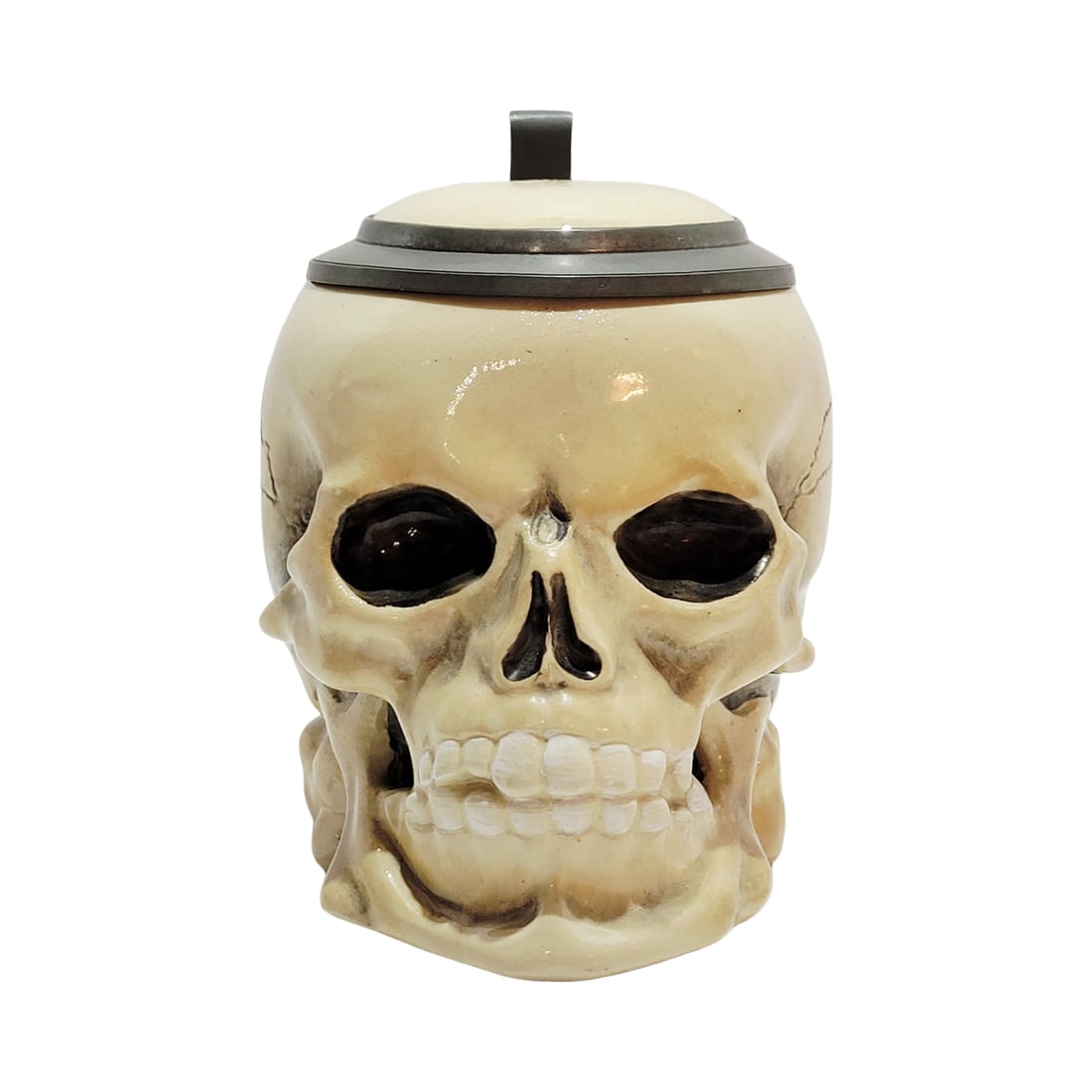 Dumler & Breiden #852, German Character Stein, Skull (1 of 12)
