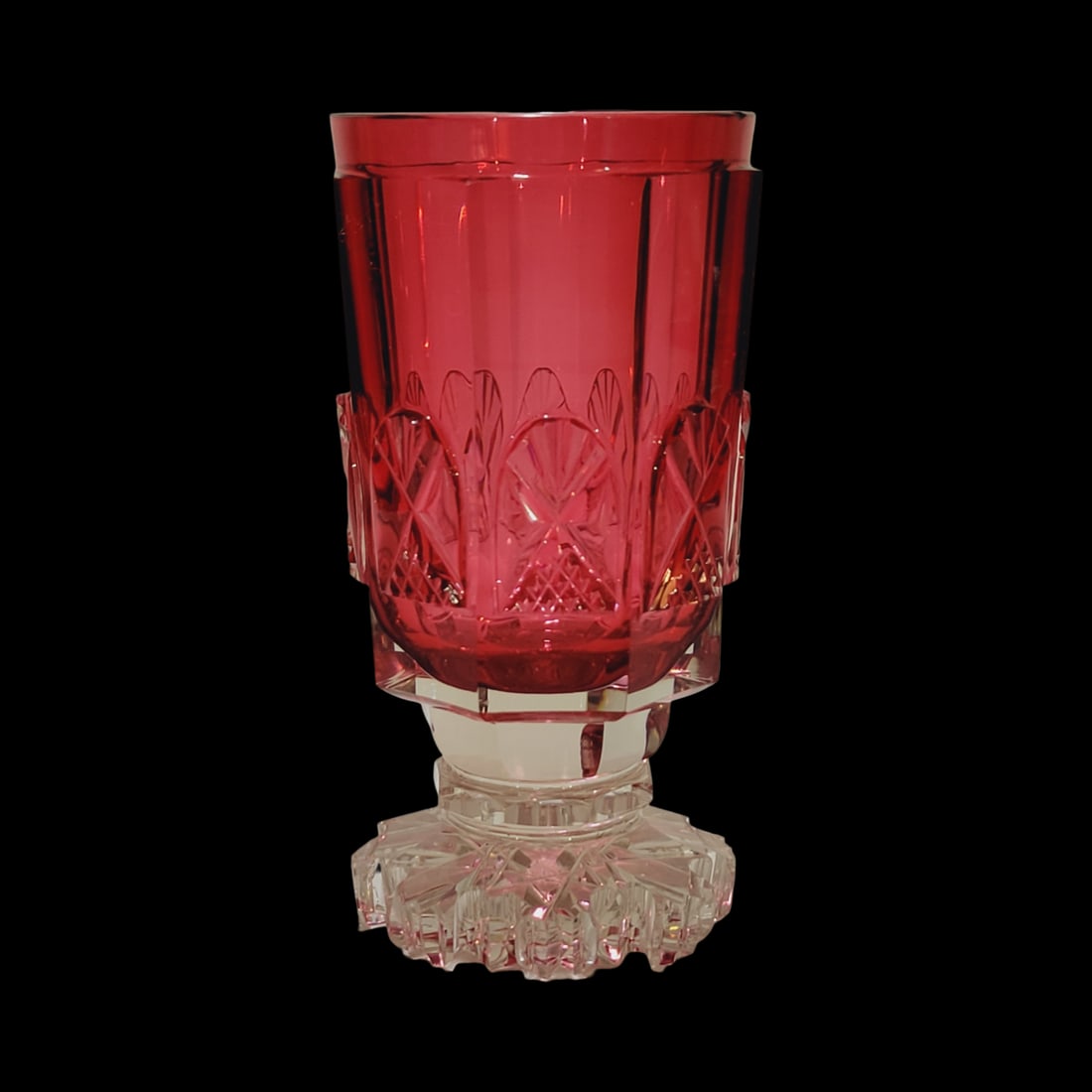 Glass Beaker, Bohemian Glass Beaker, Ruby Cased Beaker (1 of 9)