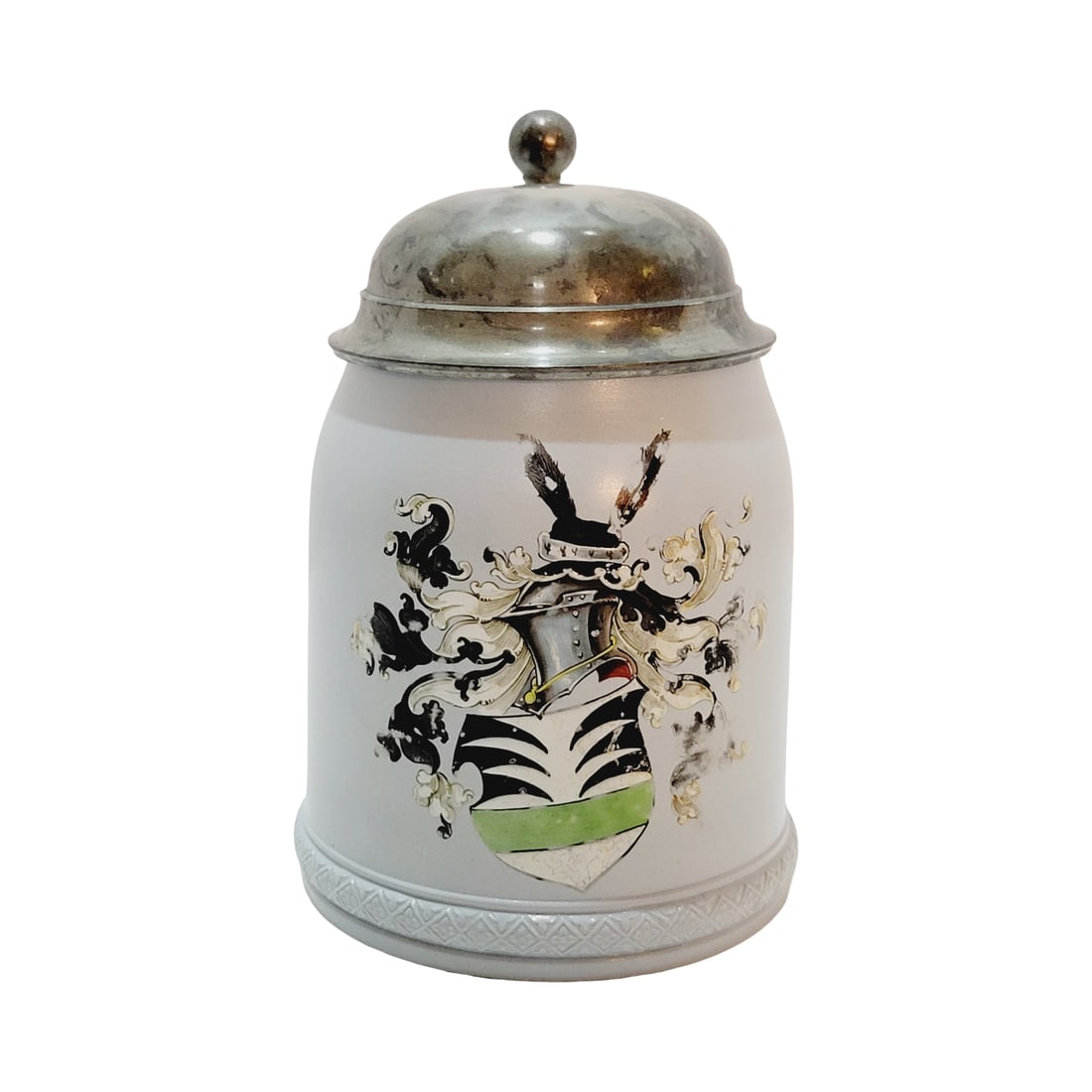 Mettlach #285, German Beer Stein, Armorial Crest Stein (1 of 9)
