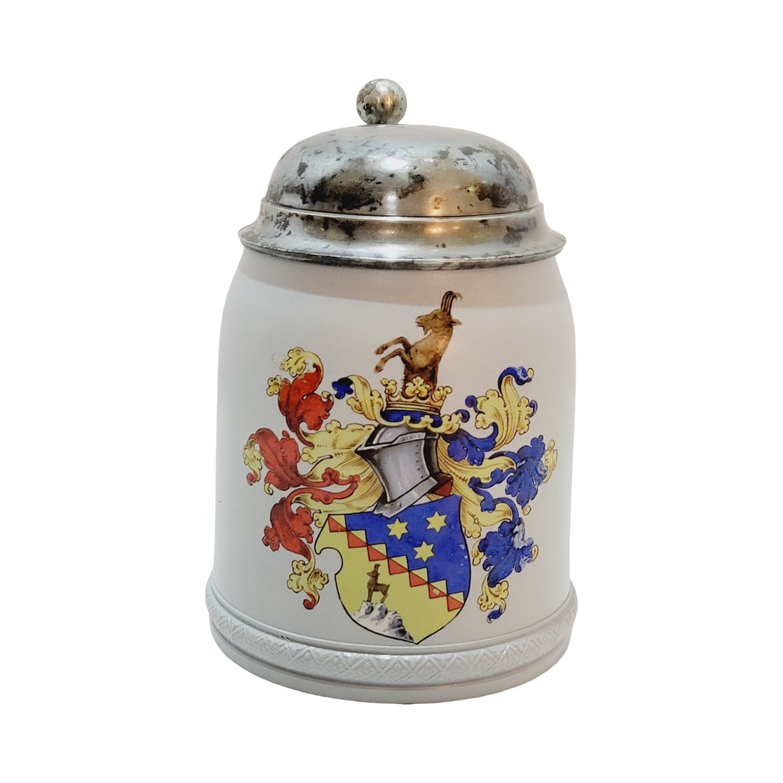 Mettlach #285, German Beer Stein, Armorial Crest Stein (1 of 8)