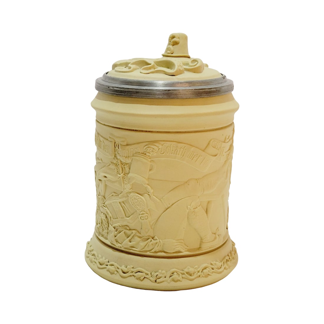 Mettlach #328, German Beer Stein, Drinking Scenes with Saying (1 of 7)