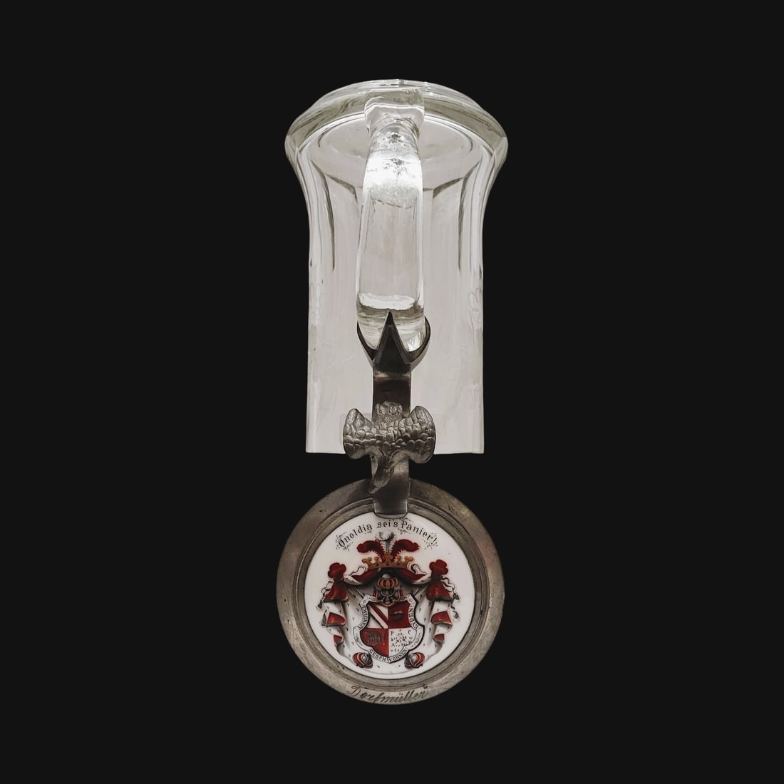 Glass Stein German Beer Stein, Student Association Stein (1 of 13)