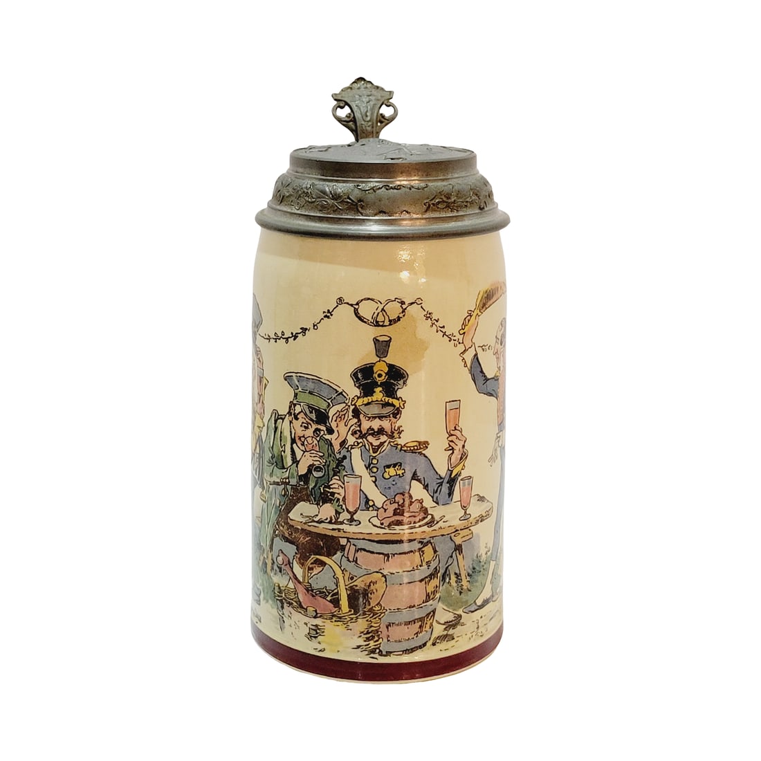 Mettlach #1909/1110, German Beer Stein, Drinking Companions of the Past (1 of 11)