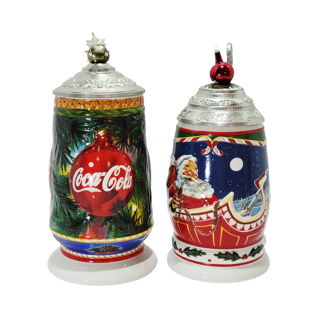 Anheuser-Busch Steins, Brazilian Beer Steins, Coca Cola Christmas Steins CS391 & CS402 (1 of 20)