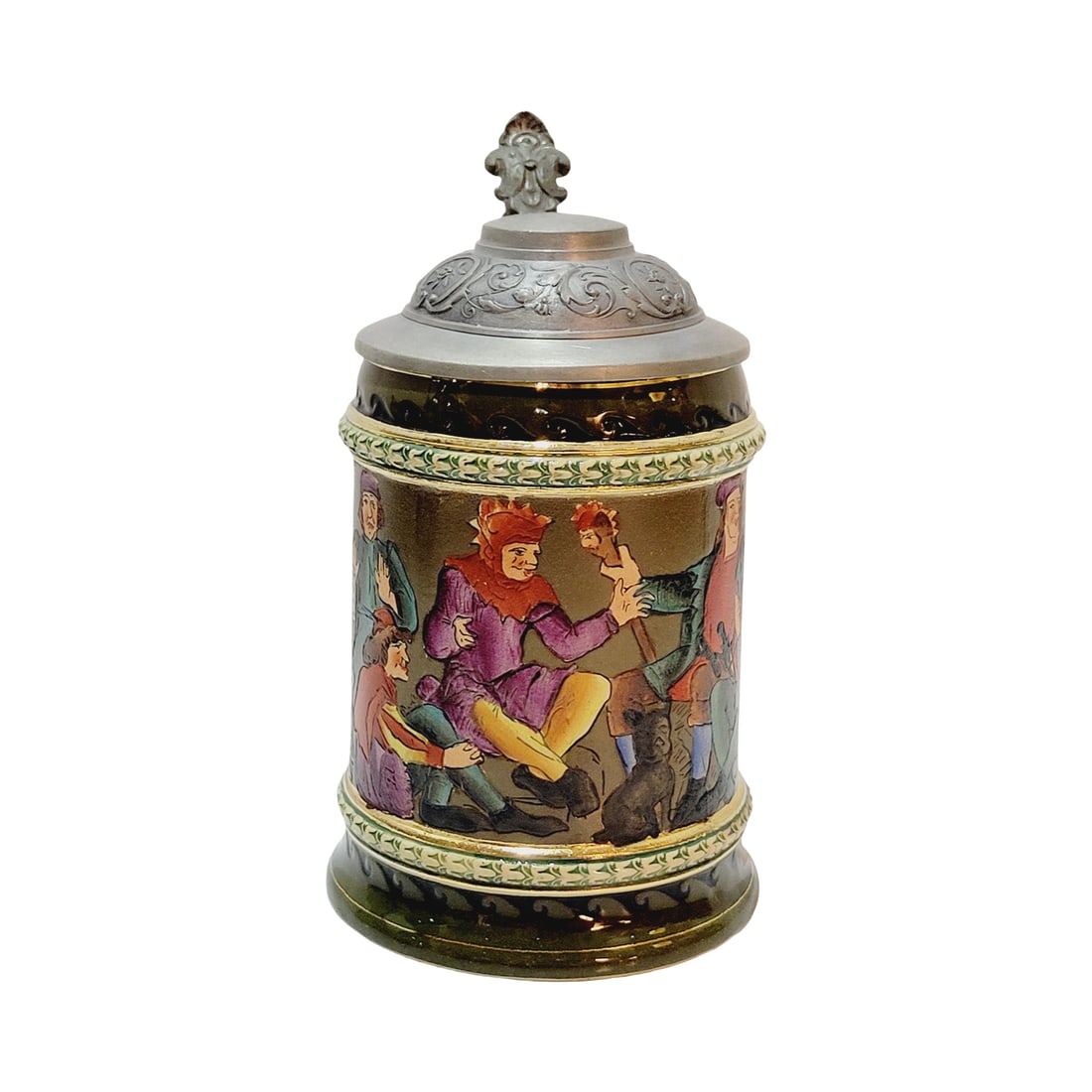 Simon Peter Gerz #1209, German Beer Stein, Medieval Courtly Scene (1 of 13)