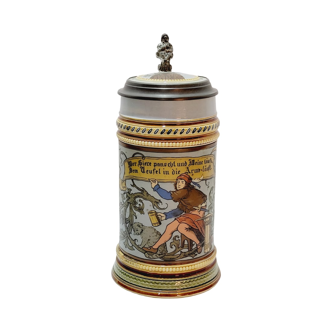 Villeroy & Boch Mettlach #1947, German Beer Stein, Cooper (1 of 13)