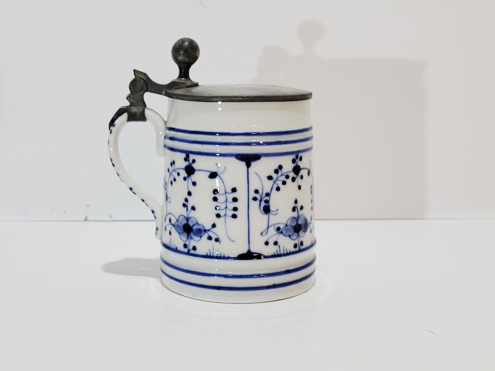 Porcelain Stein, German Beer Stein, Onion Pattern Stein - 2