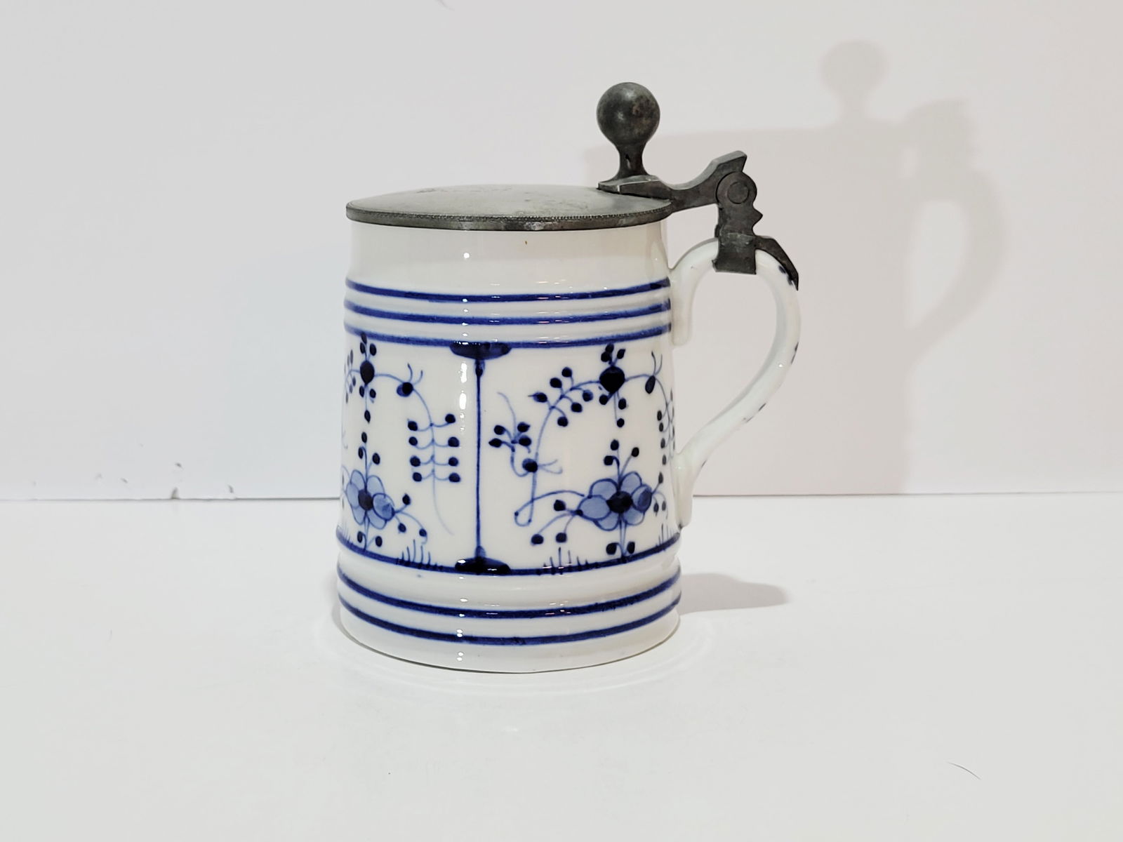 Porcelain Stein, German Beer Stein, Onion Pattern Stein - 3