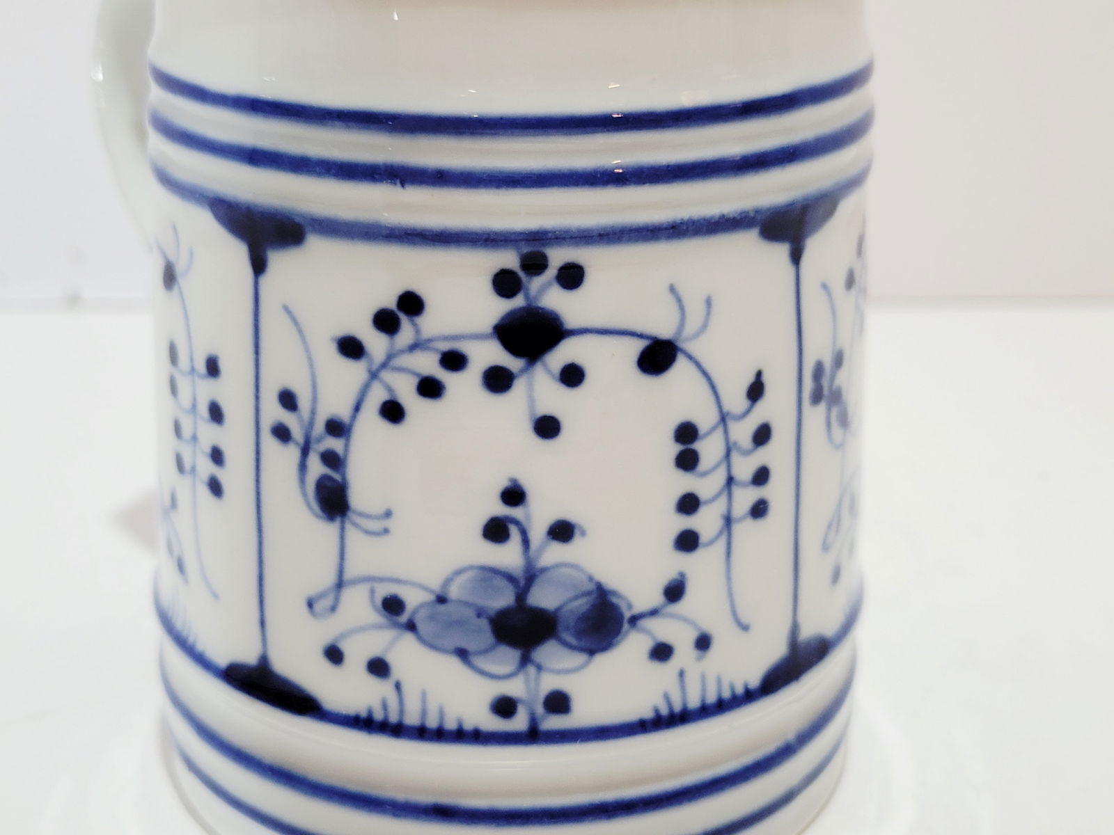 Porcelain Stein, German Beer Stein, Onion Pattern Stein - 5