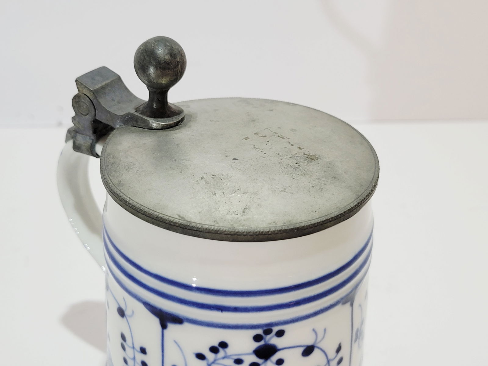 Porcelain Stein, German Beer Stein, Onion Pattern Stein - 7