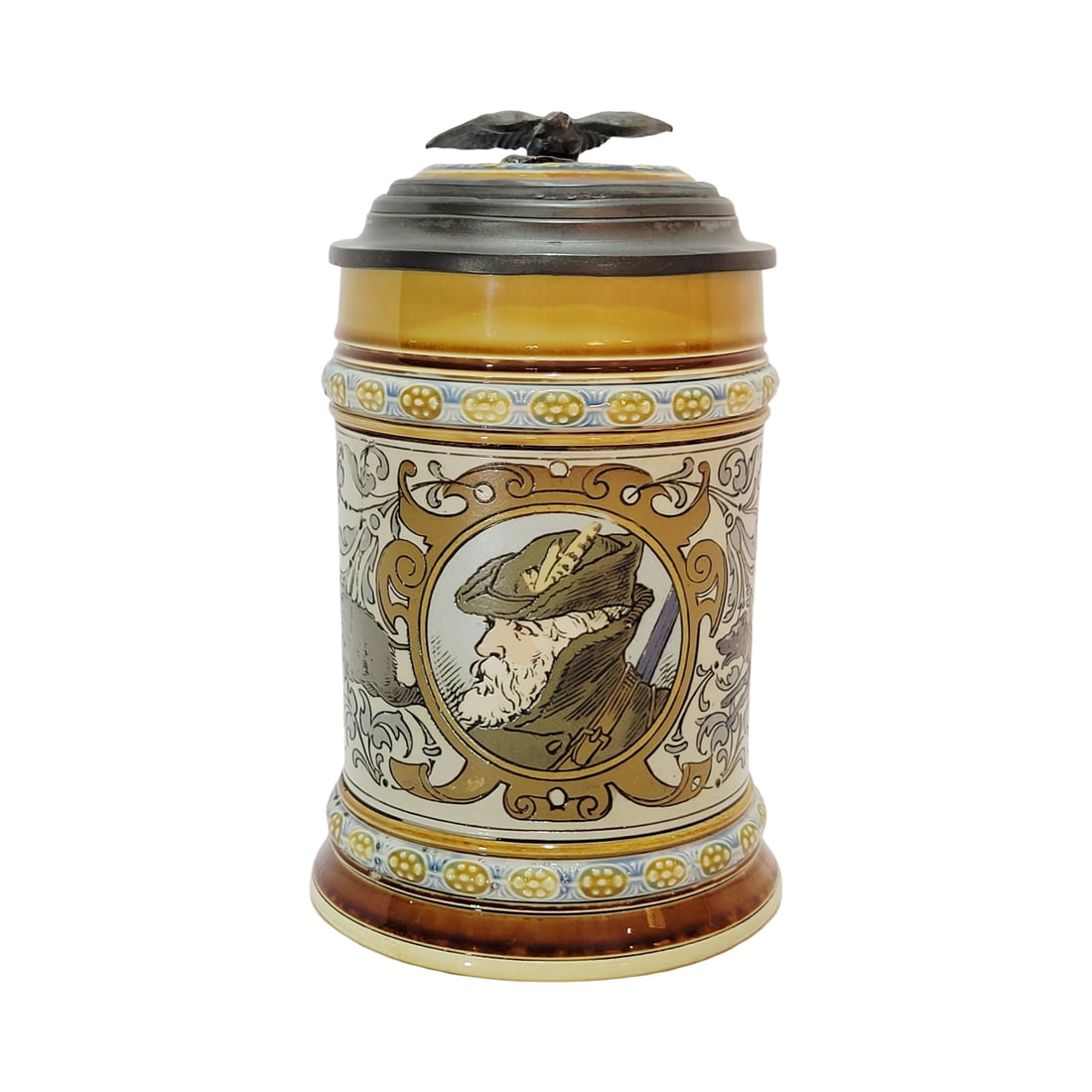 Villeroy & Boch Mettlach #1453, German Beer Stein, Hunter (1 of 13)