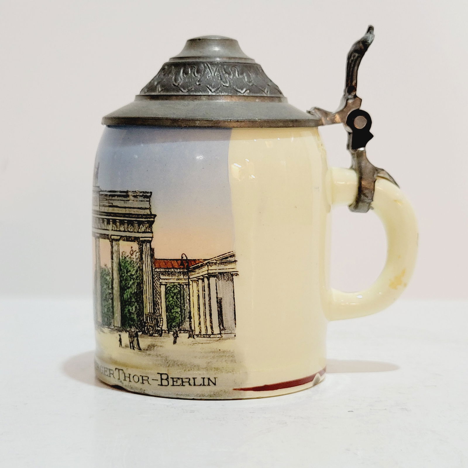Pottery Stein, German Beer Stein, Brandenburger Thor - Berlin - 3