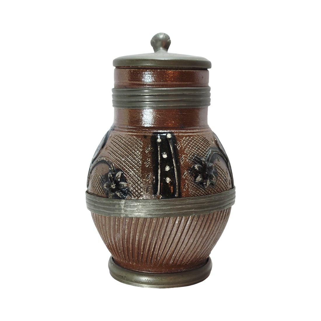 Stoneware Stein, German Beer Stein, Muskau Beer Stein (1 of 11)