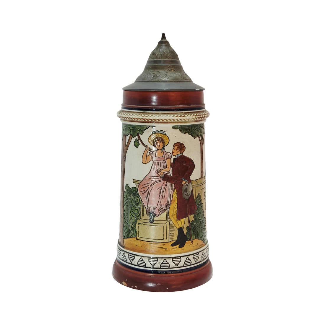 Matthias Girmscheid Stein #1274, German Beer Stein, Courting Couple (1 of 10)