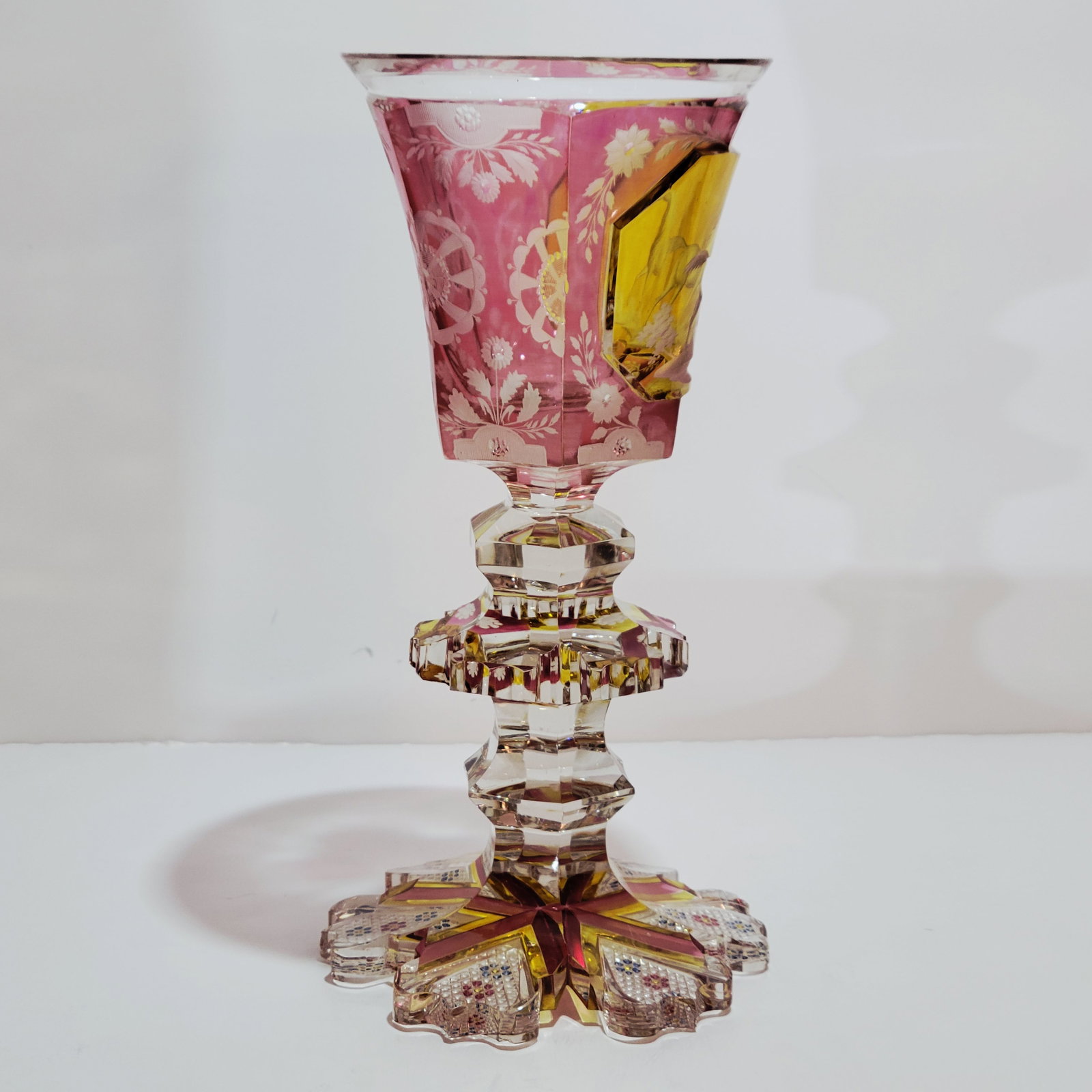 Bohemian Goblet, German Wine Glass, Majestic Horse Chalice - 2