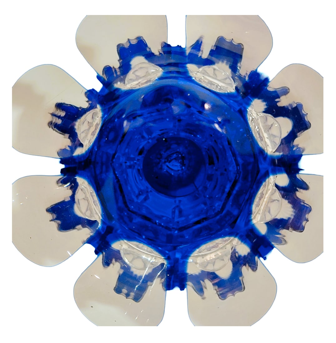 Bohemian Goblet, German Wine Glass, Large Goblet with Horses Fighting - 16