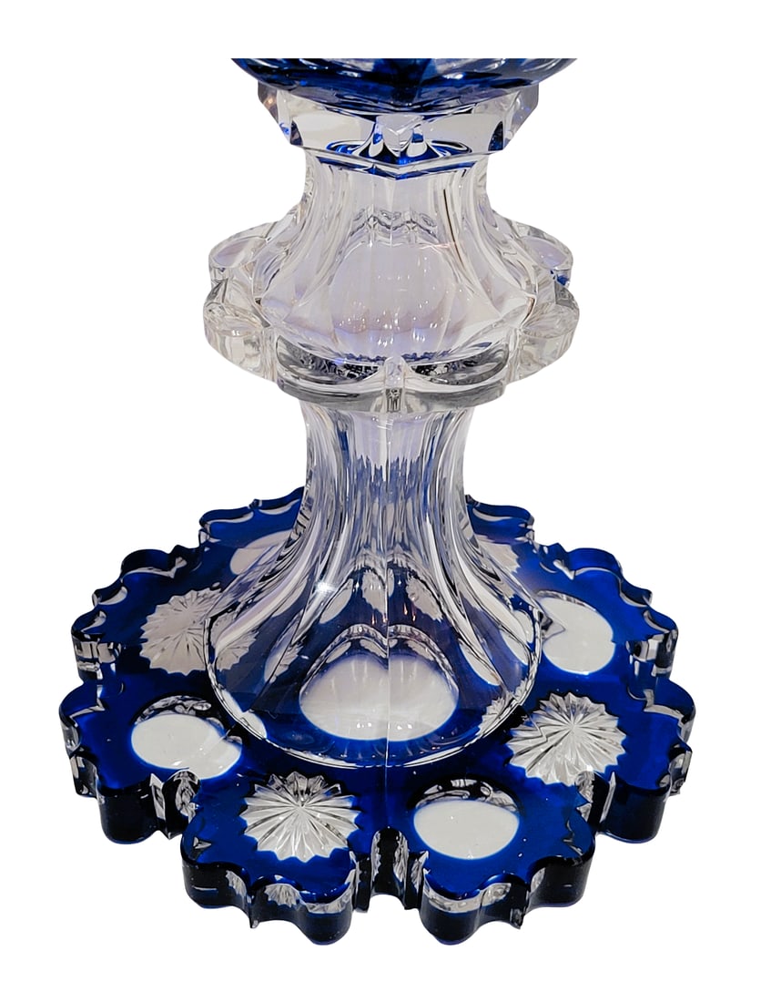 Bohemian Goblet, German Wine Glass, Large Goblet with Horses Fighting - 5