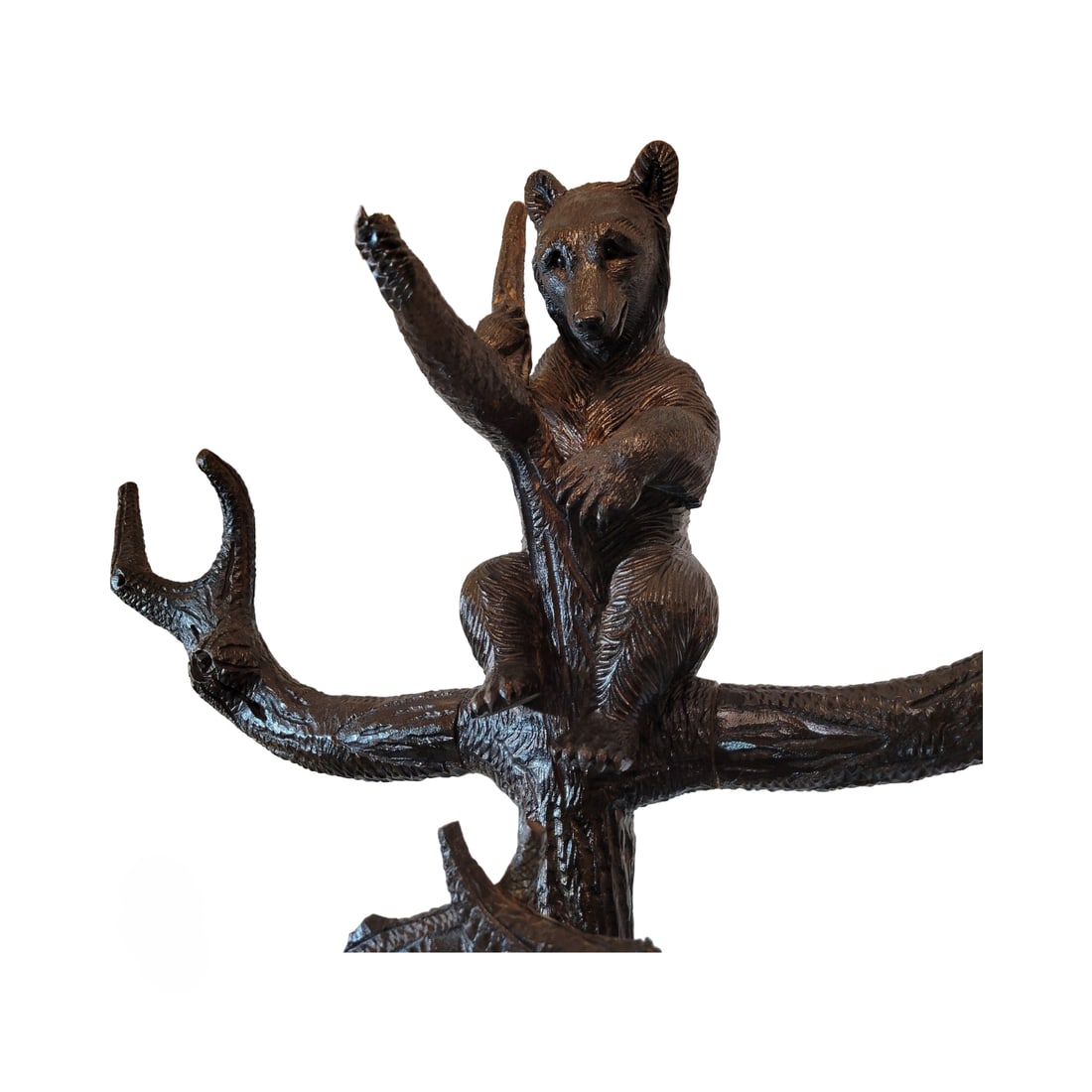 Black Forest Bear Hall Tree, Swiss Linden Wood Tree - 10