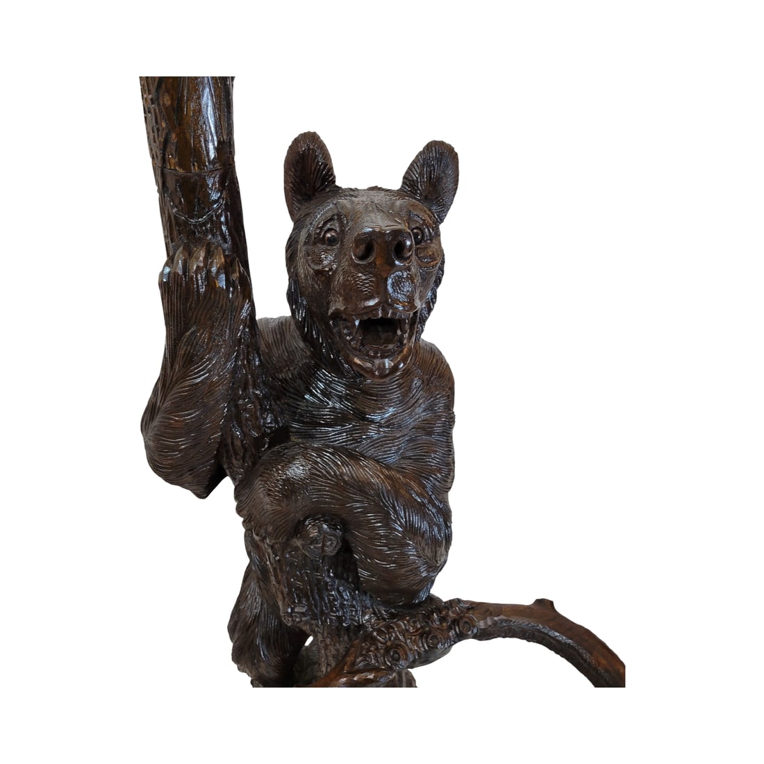 Black Forest Bear Hall Tree, Swiss Linden Wood Tree - 3