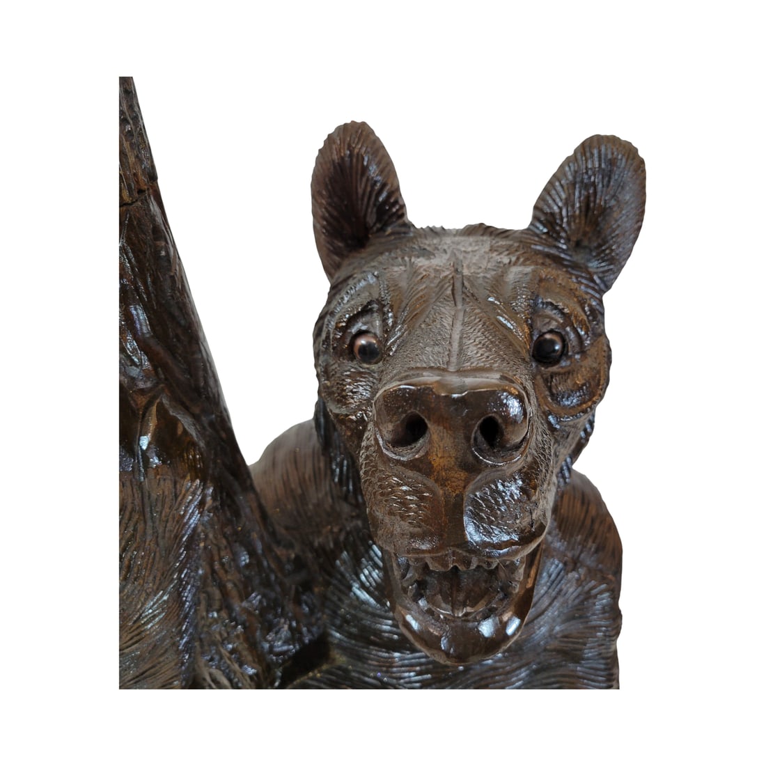 Black Forest Bear Hall Tree, Swiss Linden Wood Tree - 5