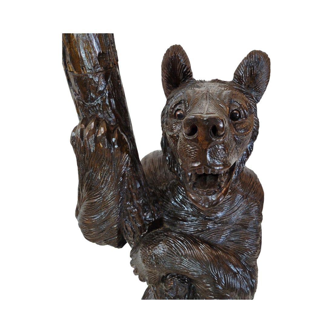 Black Forest Bear Hall Tree, Swiss Linden Wood Tree - 6