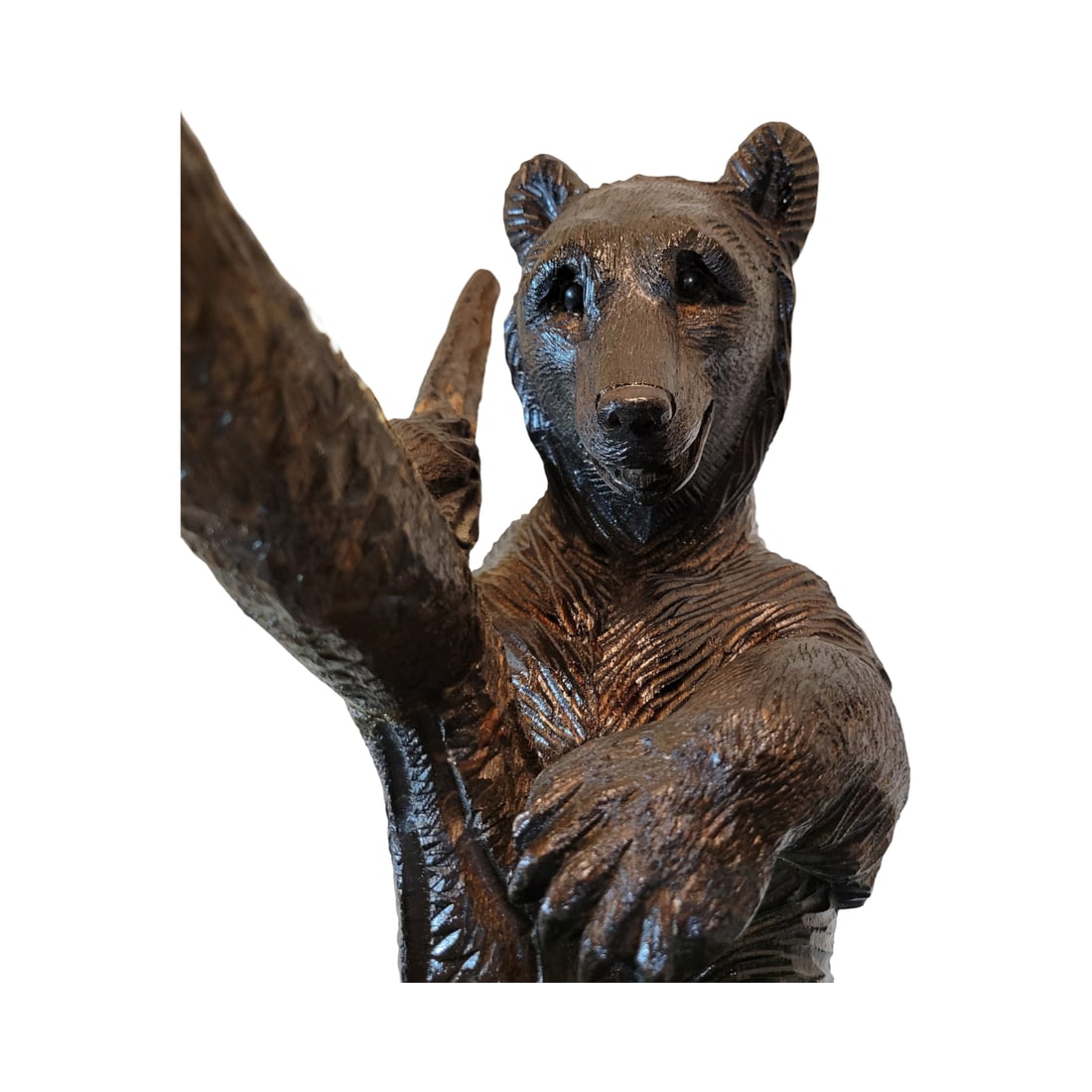 Black Forest Bear Hall Tree, Swiss Linden Wood Tree - 9