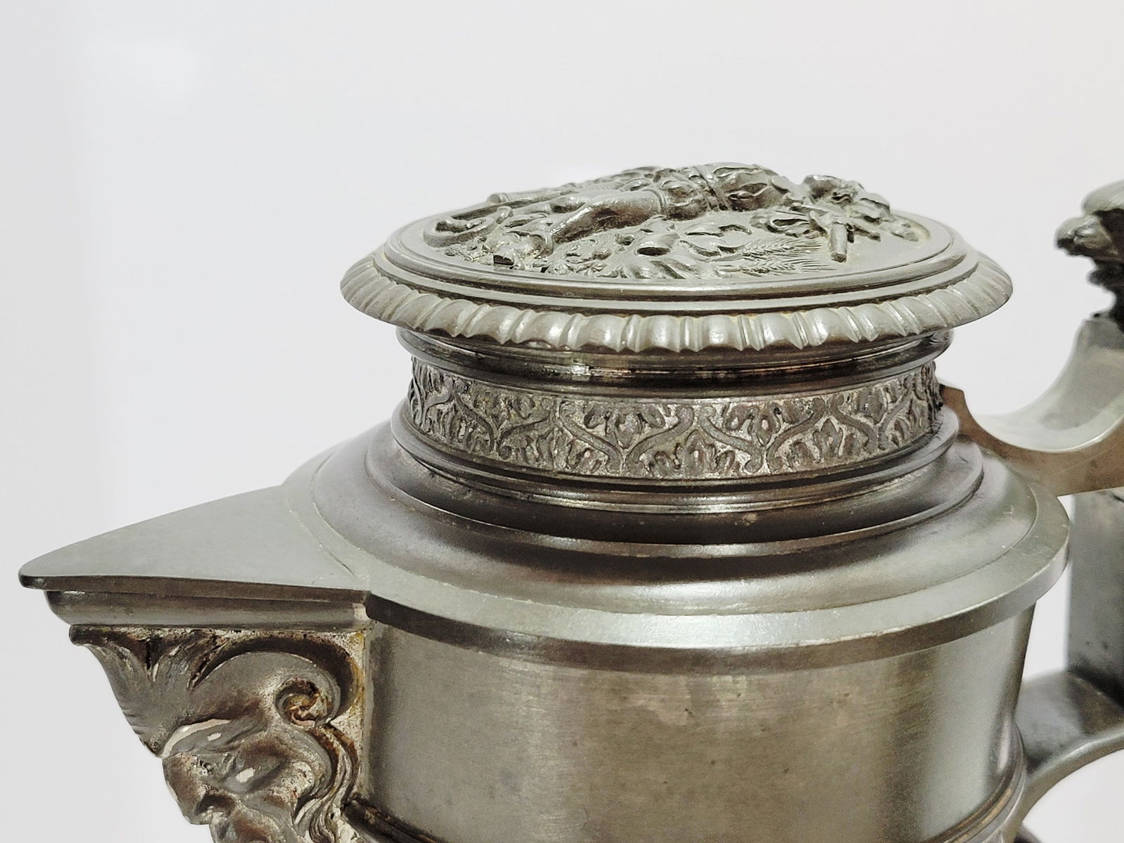 Pewter Stein, German Pewter Stein, Imperial Eagle Stein - 15