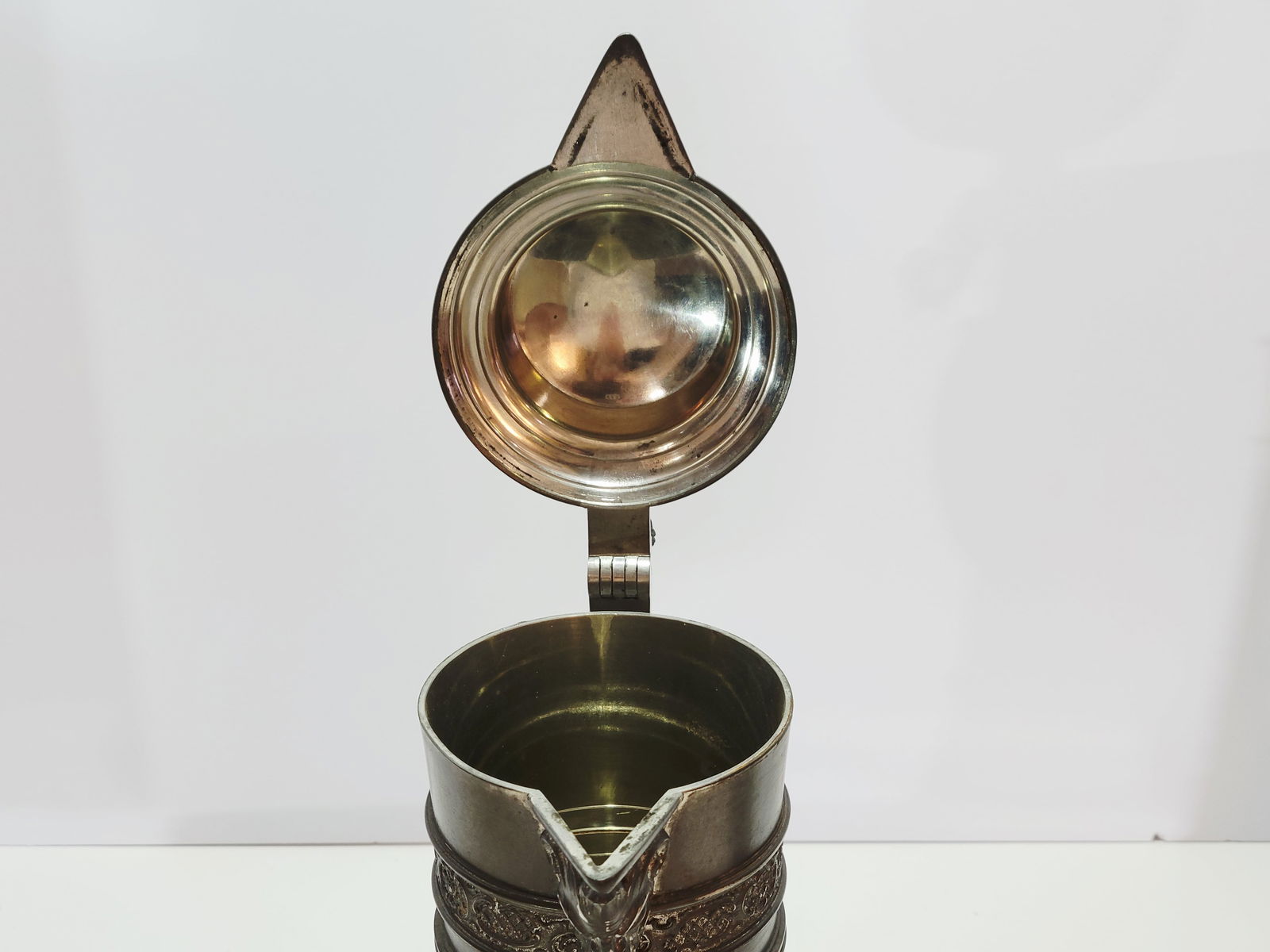 Pewter Stein, German Pewter Stein, Imperial Eagle Stein - 17