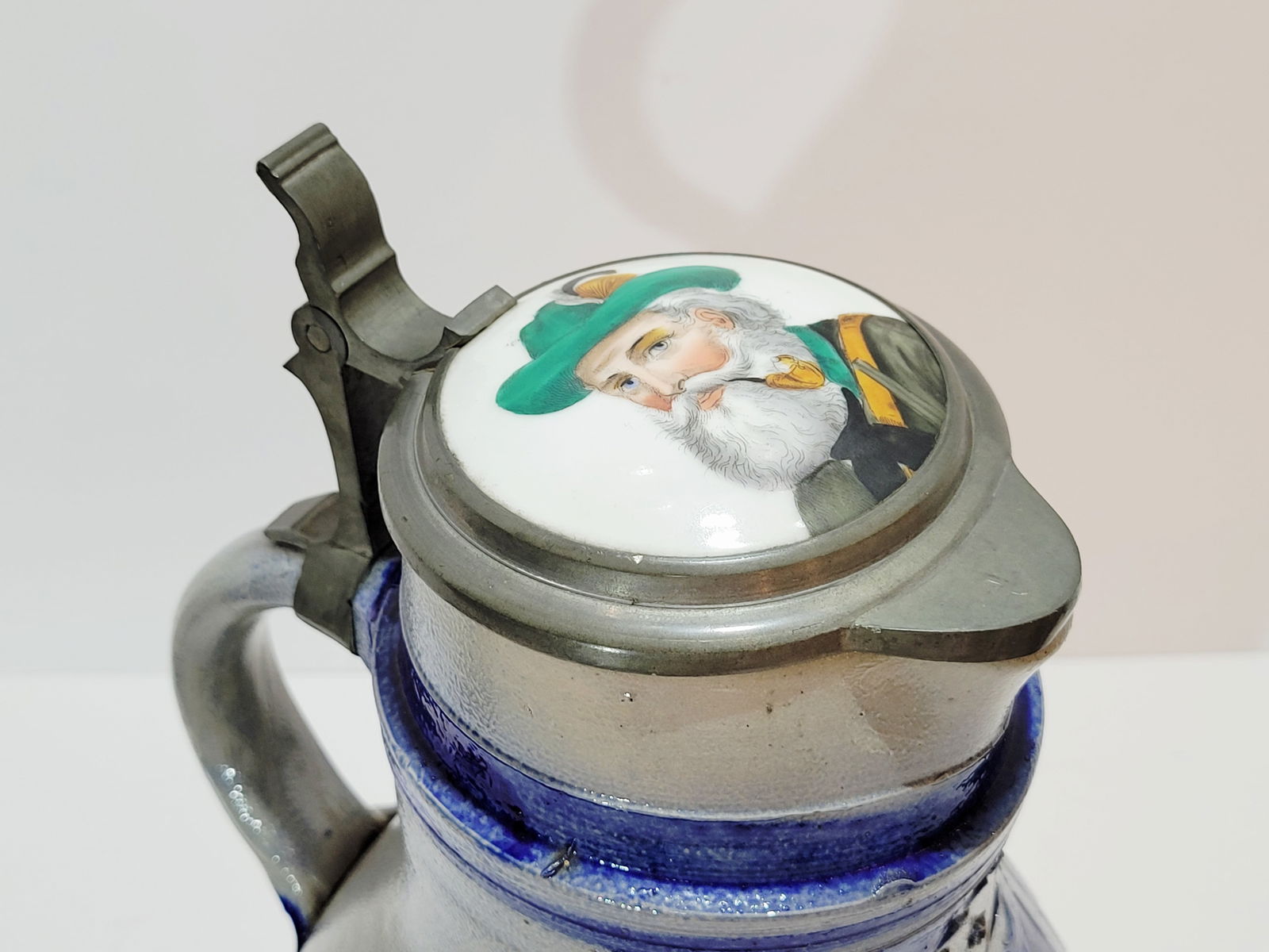 Stoneware Stein, German Beer Stein, Westerwald Stein - 9