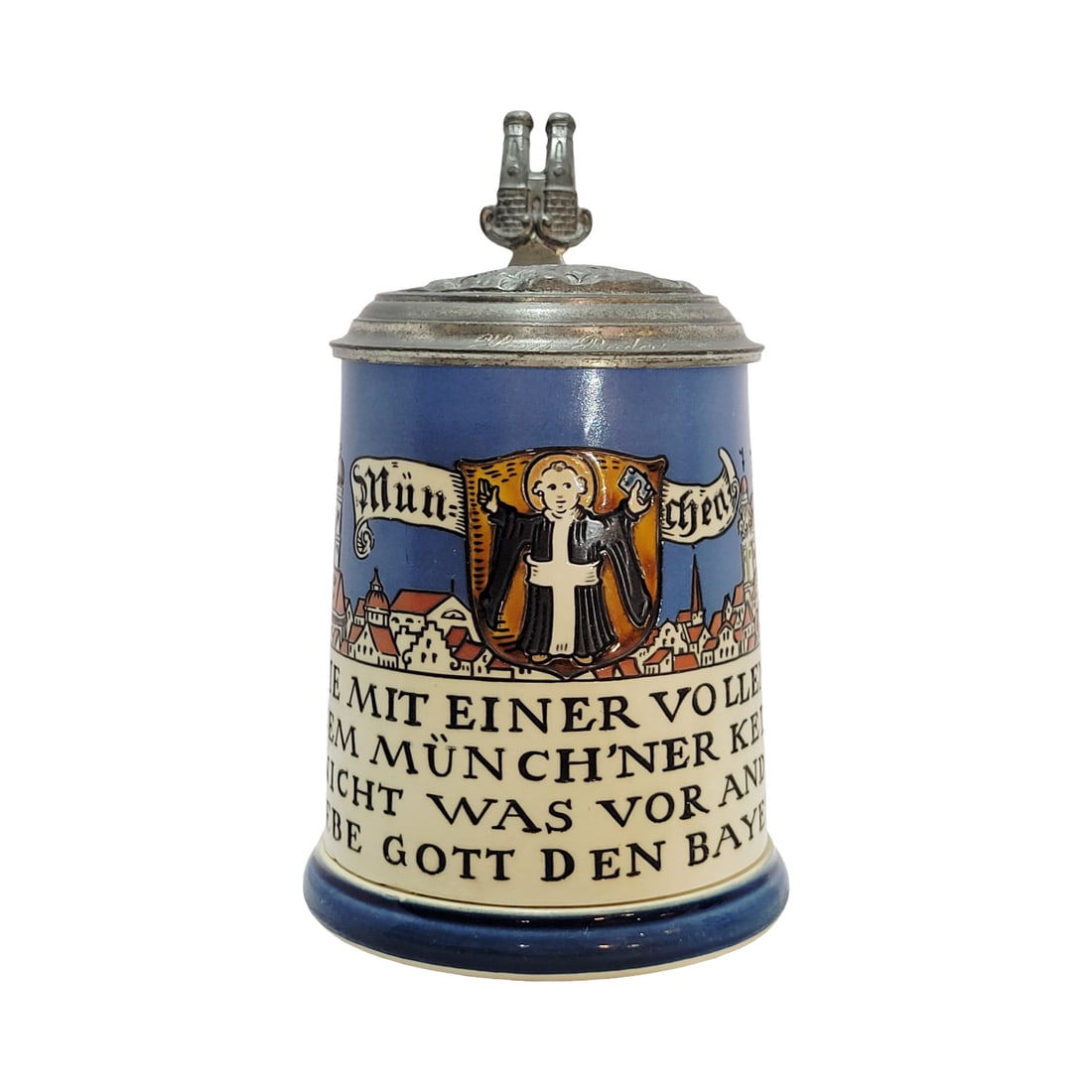 Villeroy & Boch Mettlach Stein #2002, German Beer Stein, Munich Child with Saying (1 of 16)