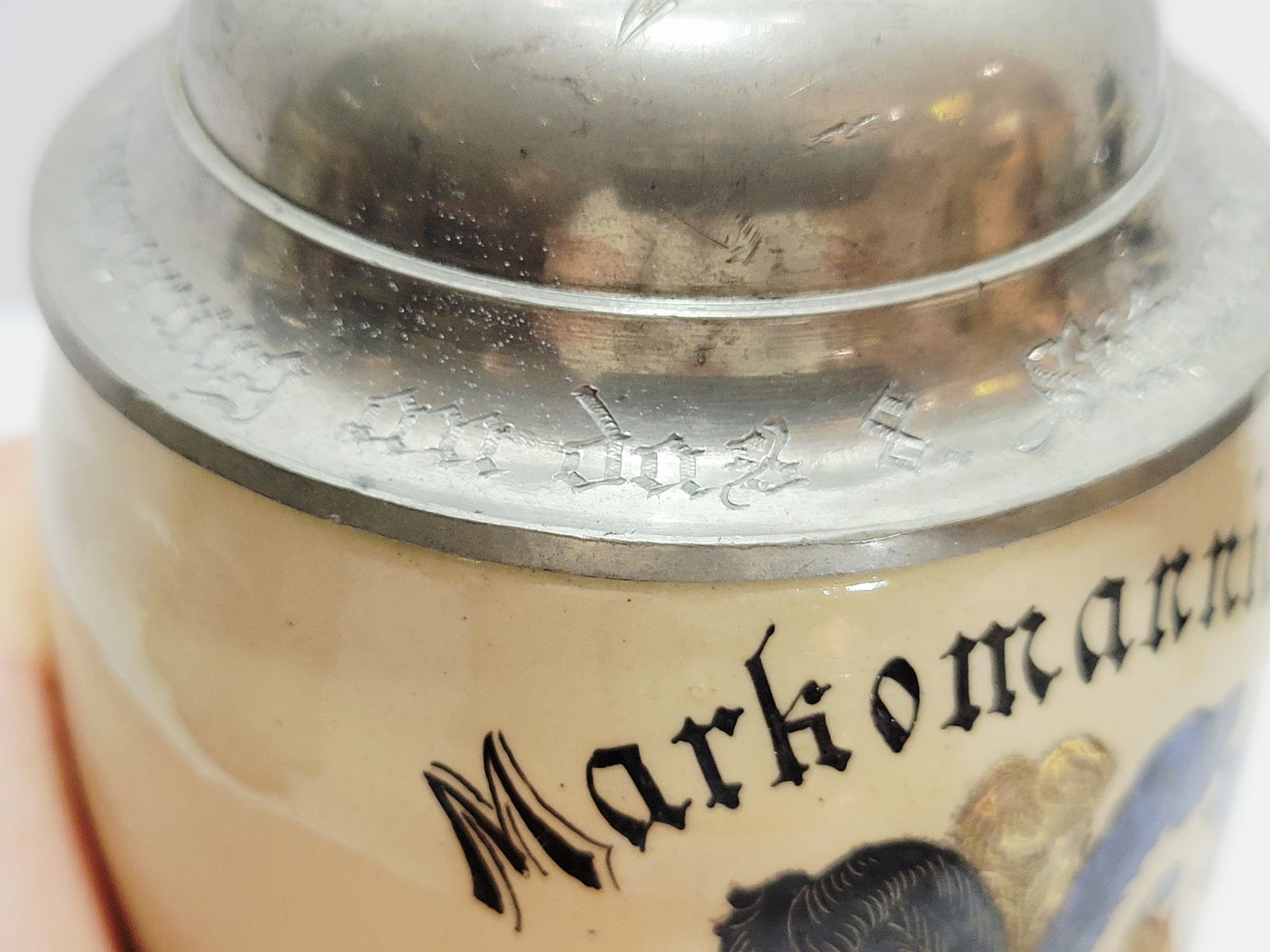 Pottery Stein, German Beer Stein, Student Association Stein - 10