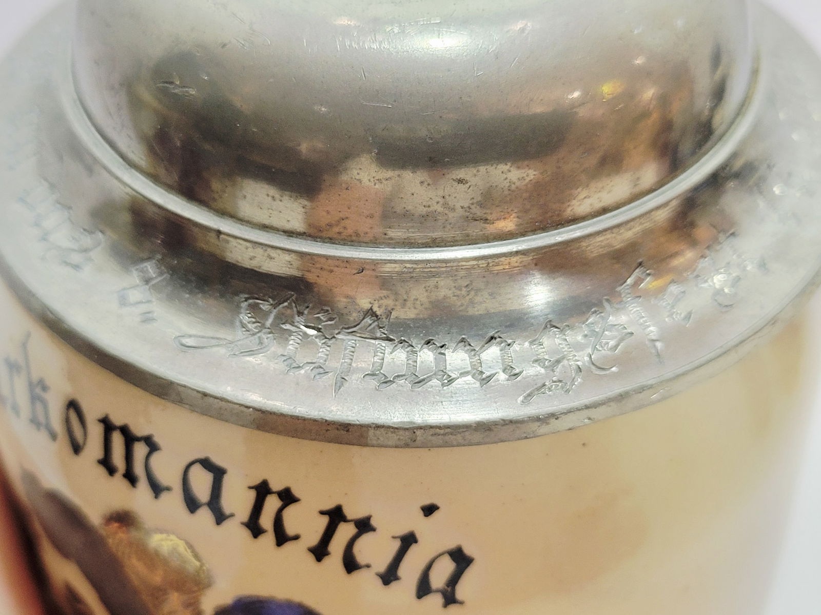 Pottery Stein, German Beer Stein, Student Association Stein - 11