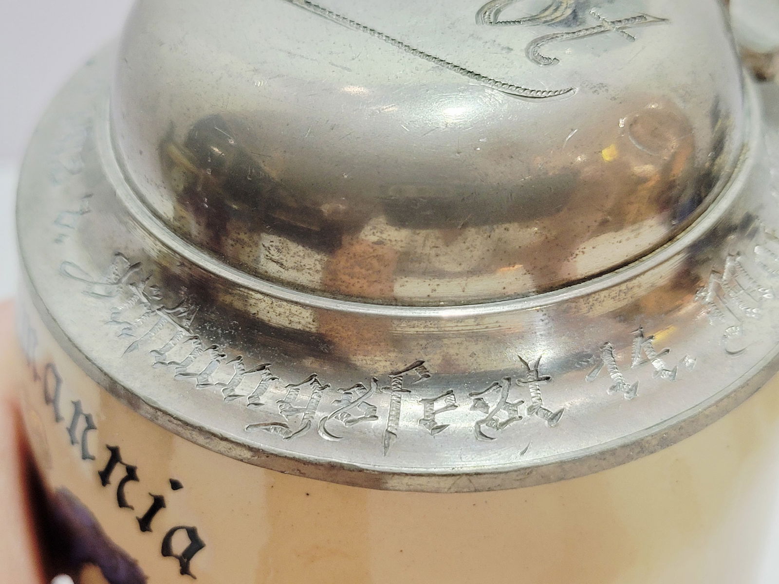 Pottery Stein, German Beer Stein, Student Association Stein - 12